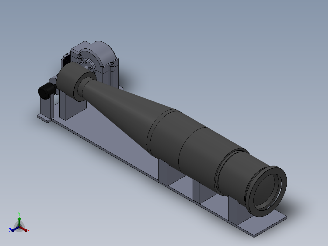 调焦距装置正等轴测图