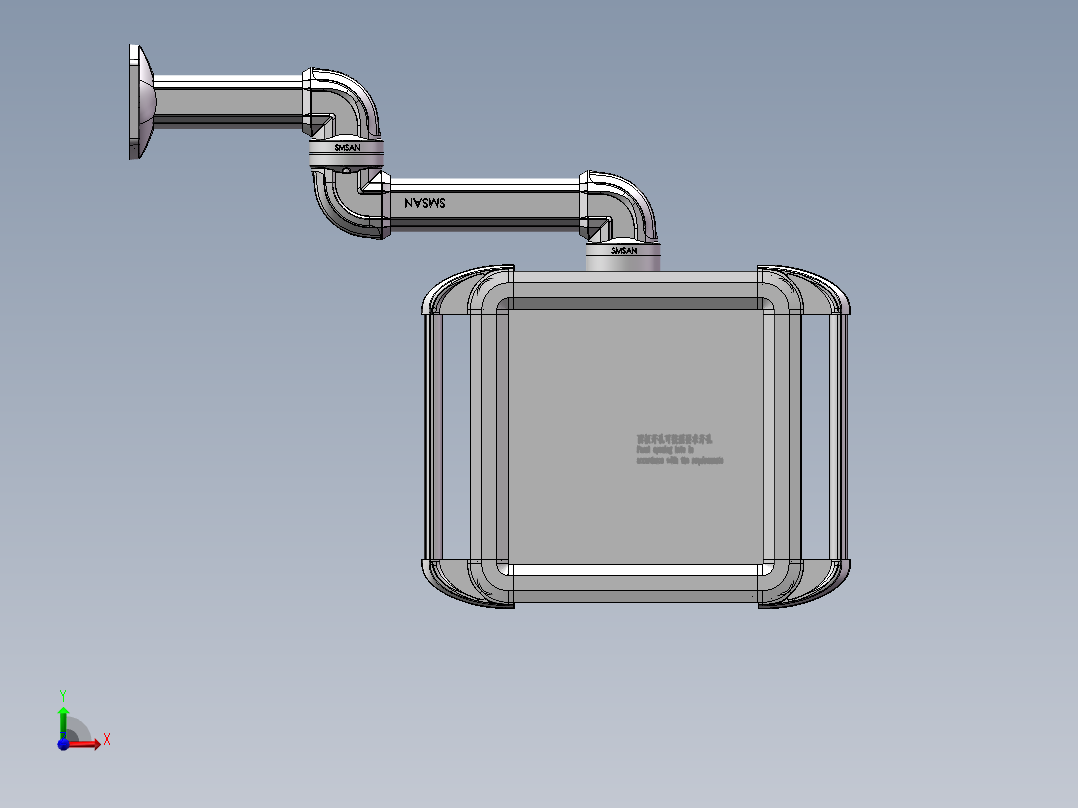 向下固定底座+转角+中间连接器+90度箱体连接器+控制箱