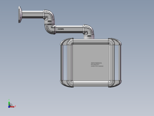 向下固定底座+转角+中间连接器+90度箱体连接器+控制箱