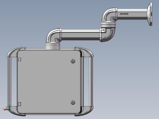 向下固定底座+转角+中间连接器+90度箱体连接器+控制箱后视缩略图
