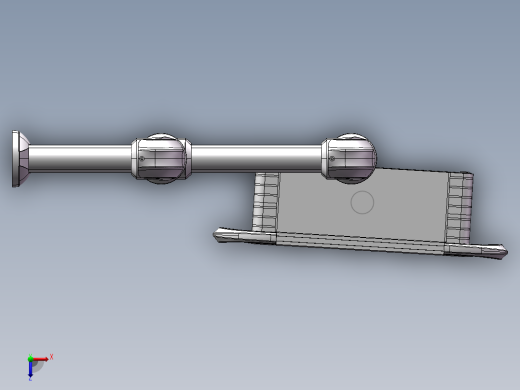 向下固定底座+转角+中间连接器+90度箱体连接器+控制箱俯视缩略图