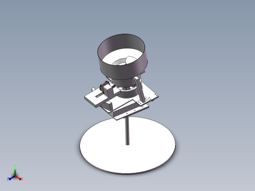 乒乓球发射装置正等轴测缩略图