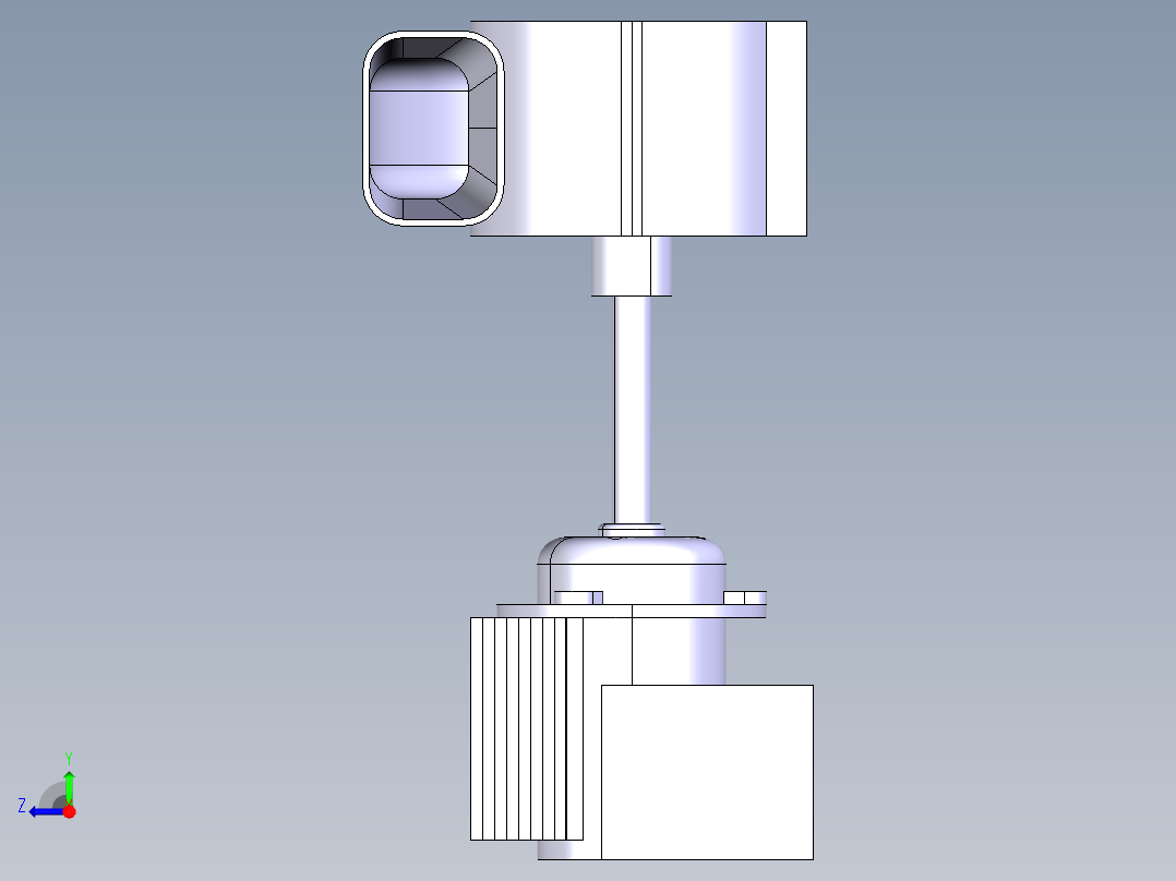 电机鼓风机右视图