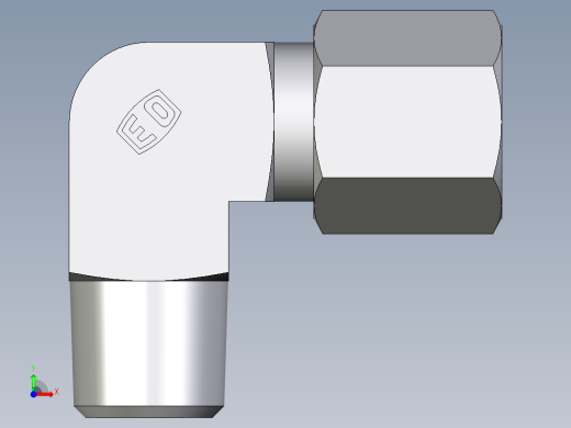 卡套式工业通用硬管接头EO_Male_stud_elbow_WE06SRCF前视缩略图