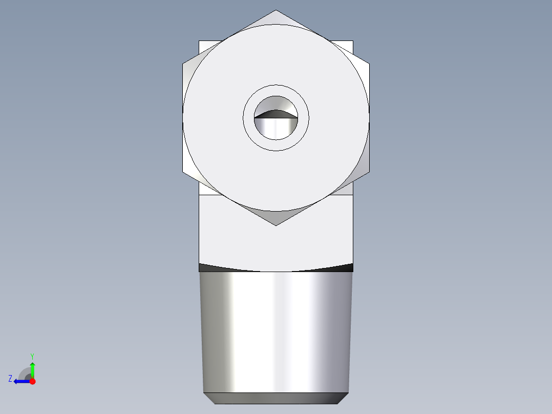 卡套式工业通用硬管接头EO_Male_stud_elbow_WE06SRCF右视图