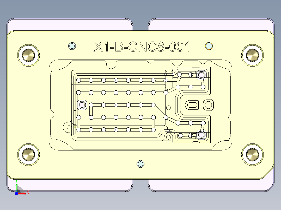 X1-CNC8笔记本CNC工装夹具三维模型-2015-05-15前视图