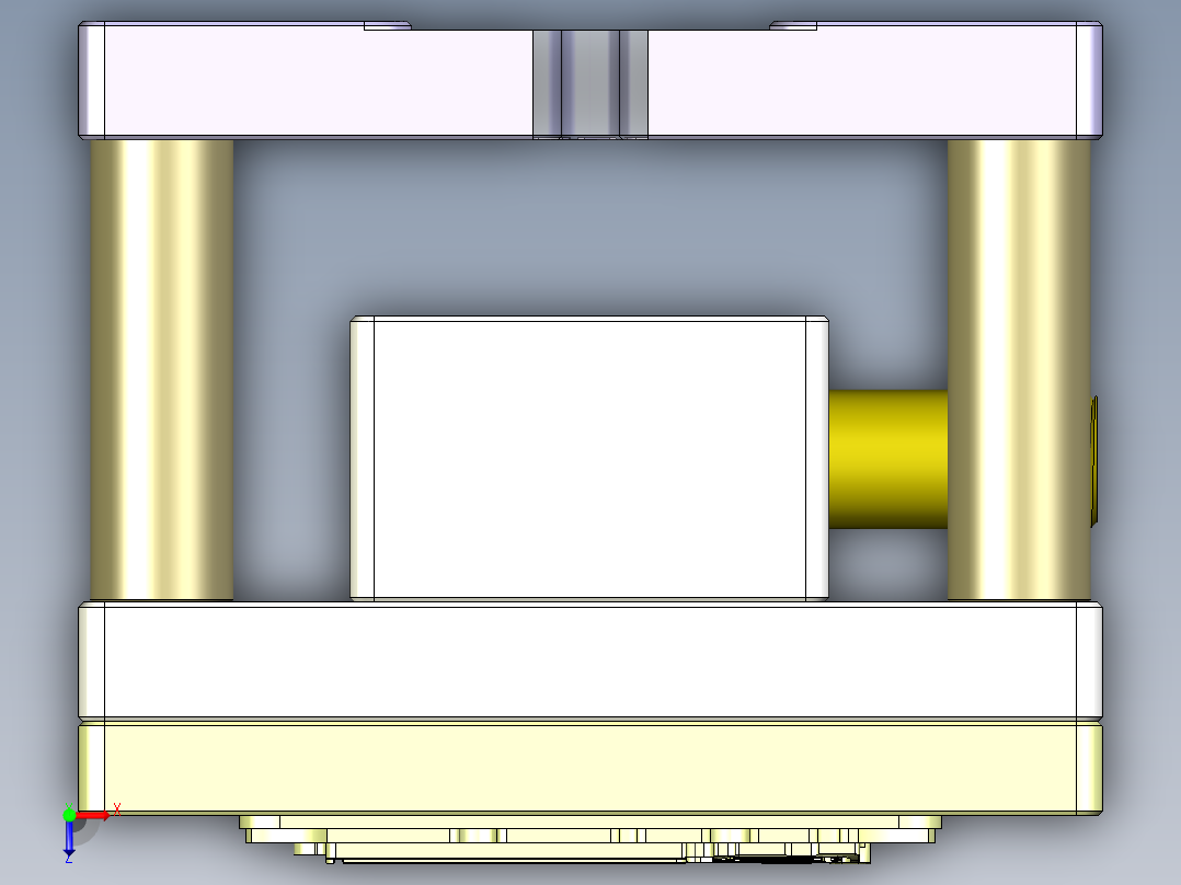 X1-CNC8笔记本CNC工装夹具三维模型-2015-05-15俯视图
