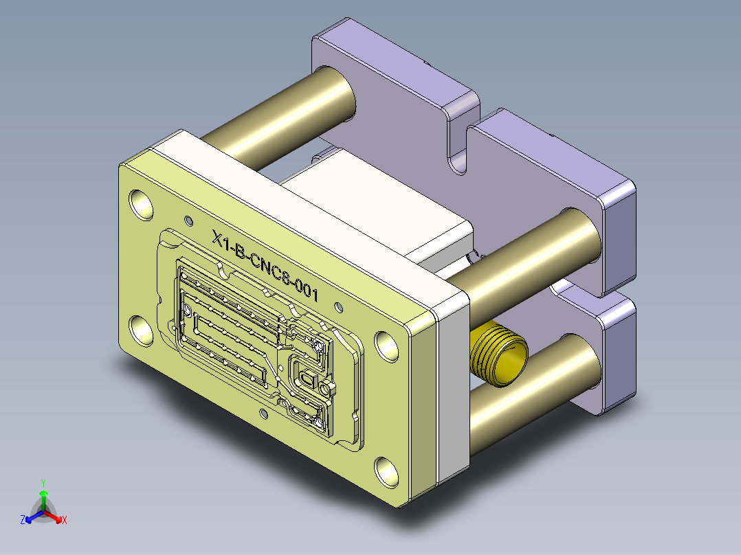 X1-CNC8笔记本CNC工装夹具三维模型-2015-05-15正等轴测图
