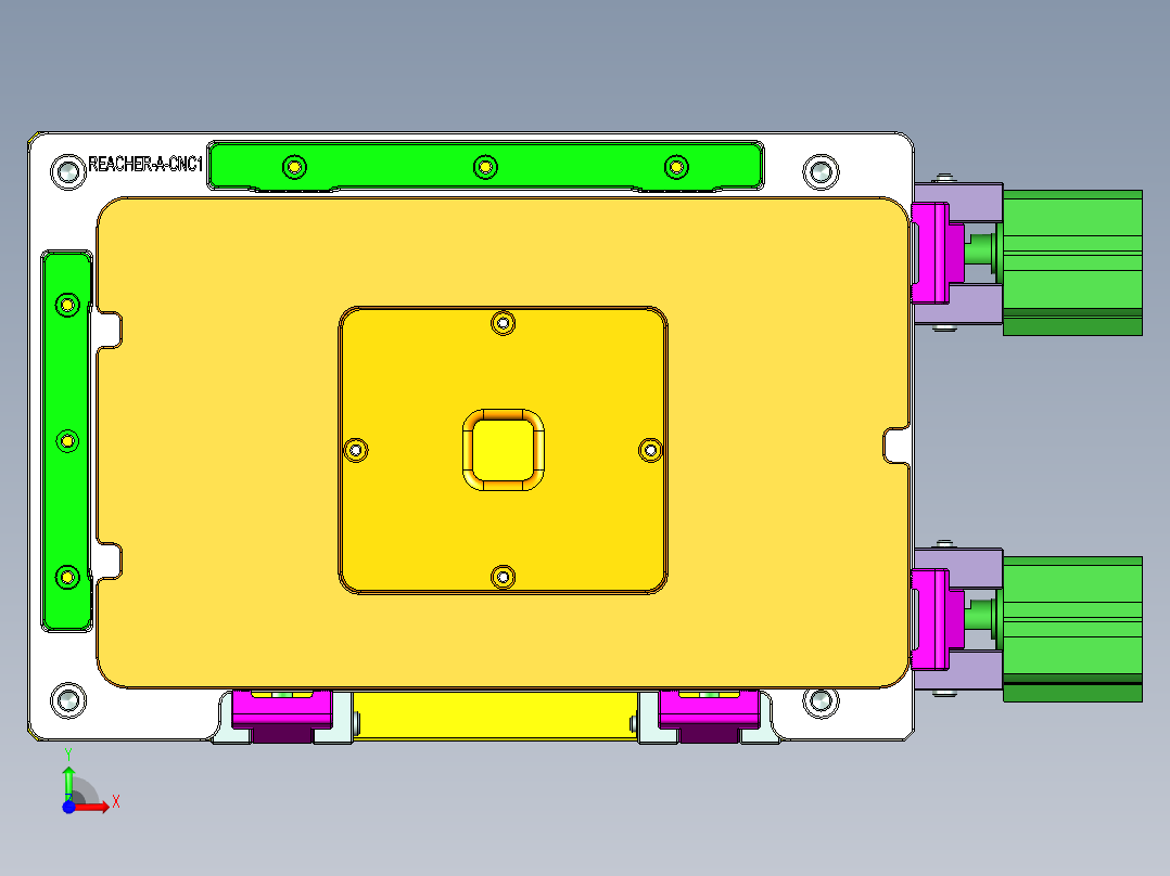 REACHER-A-笔记本CNC工装夹具三维模型cnc1-0625前视图