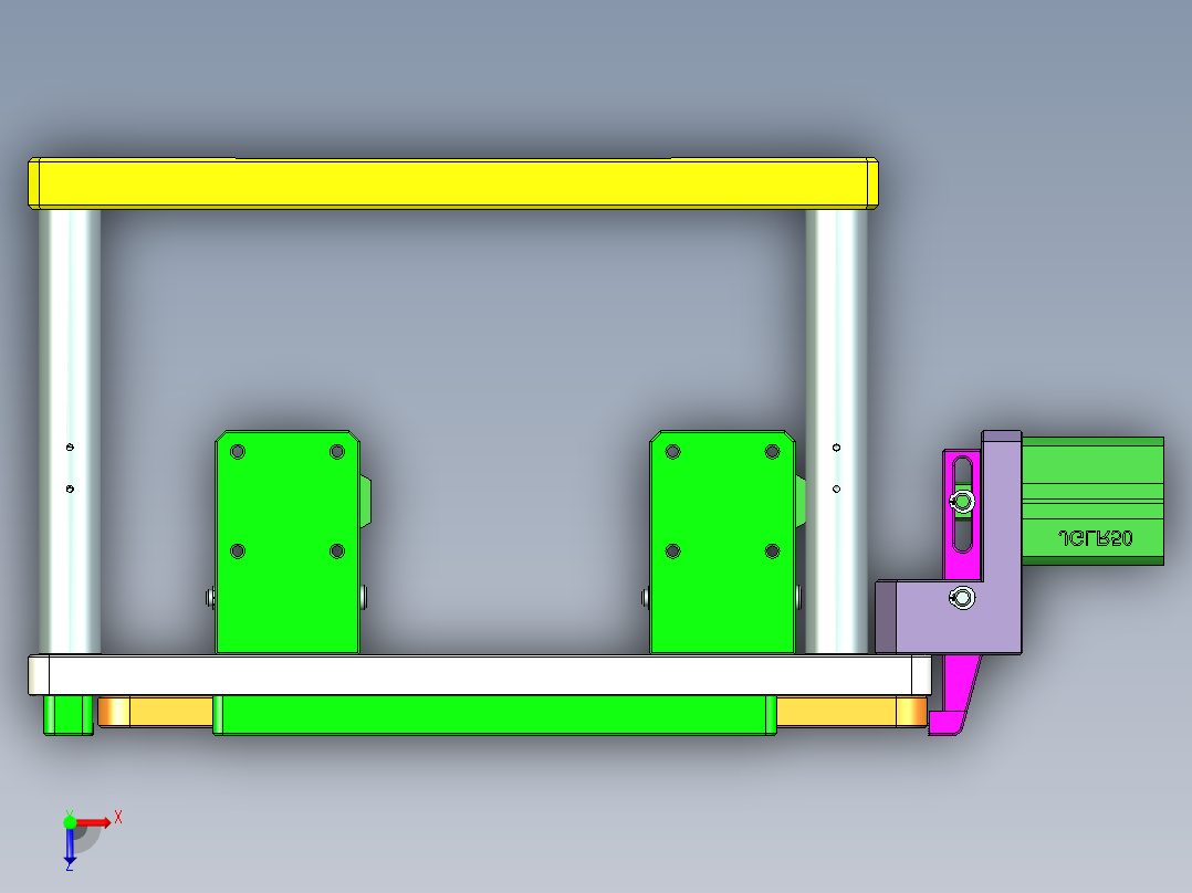 REACHER-A-笔记本CNC工装夹具三维模型cnc1-0625俯视图