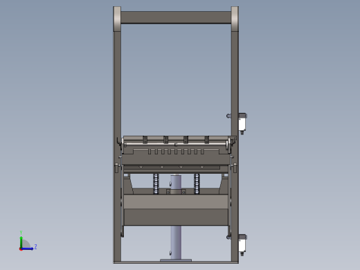 垃圾桶提升机sw16可编辑左视缩略图