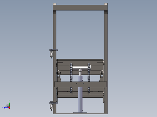 垃圾桶提升机sw16可编辑右视缩略图