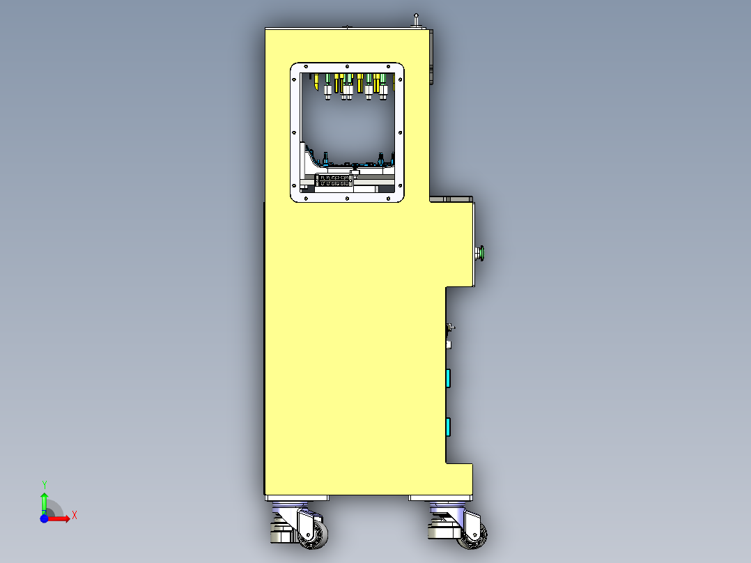 SMT焊接夹具前视图