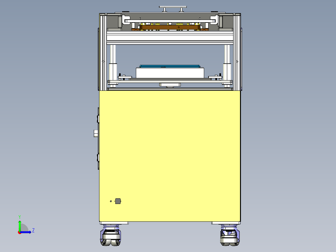 SMT焊接夹具左视图