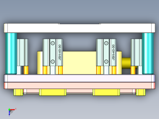 金属外壳铣外形墙高夹具俯视缩略图