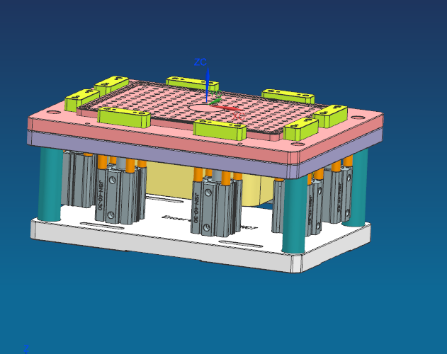 金属外壳铣外形墙高夹具