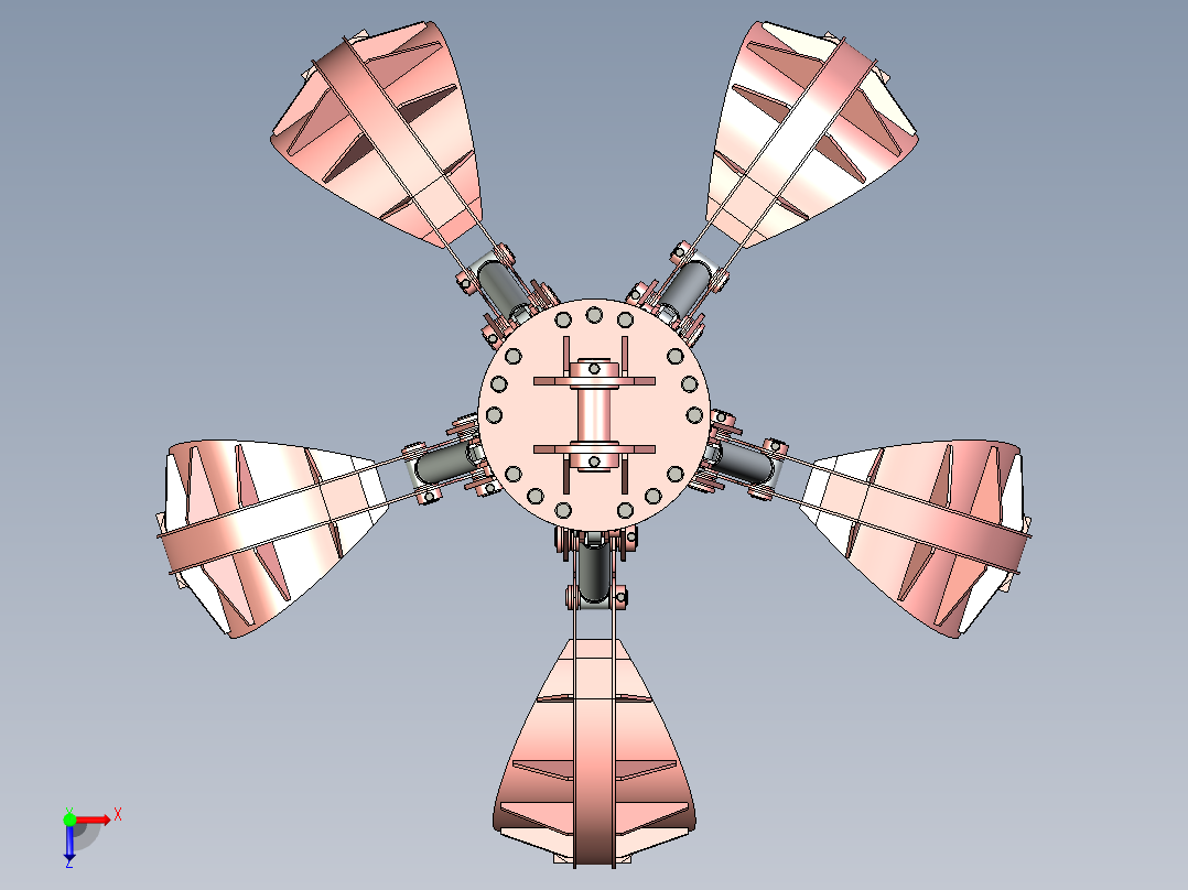 B2004043-液压抓斗俯视图