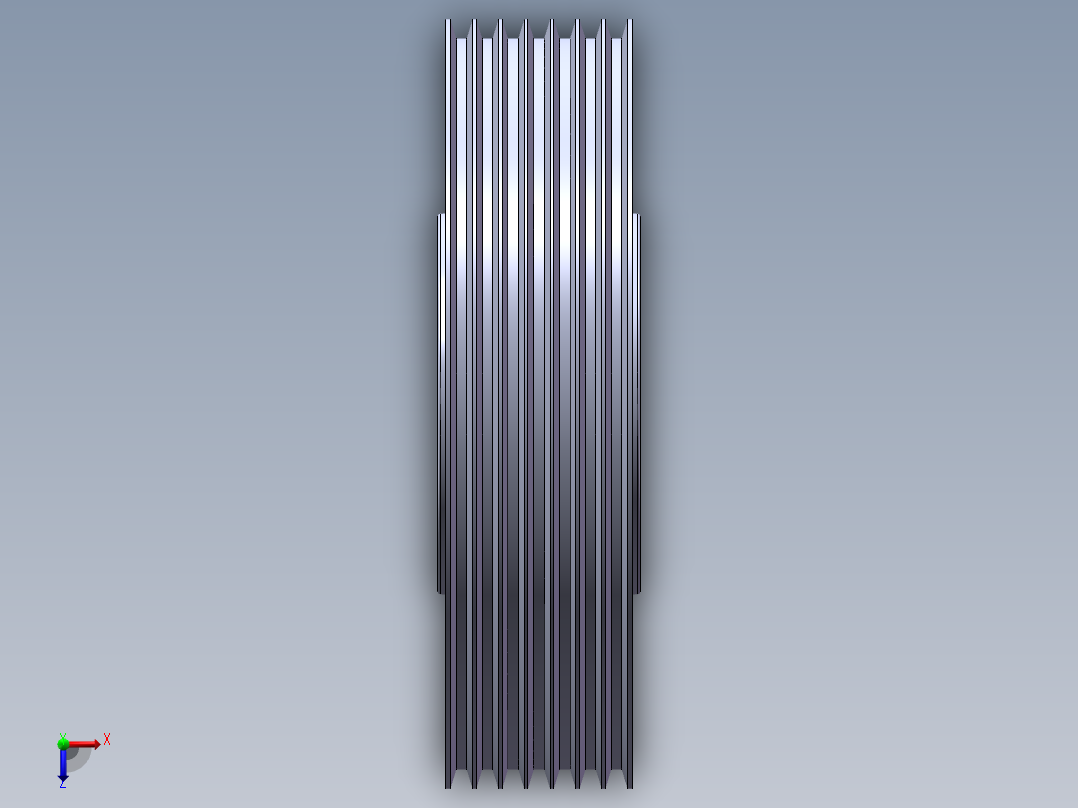 大带轮_孔板轮俯视图