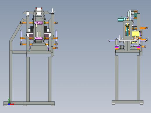 吊车枢轴焊接工装架前视缩略图