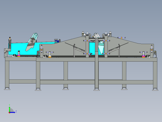 吊车枢轴焊接工装架左视缩略图
