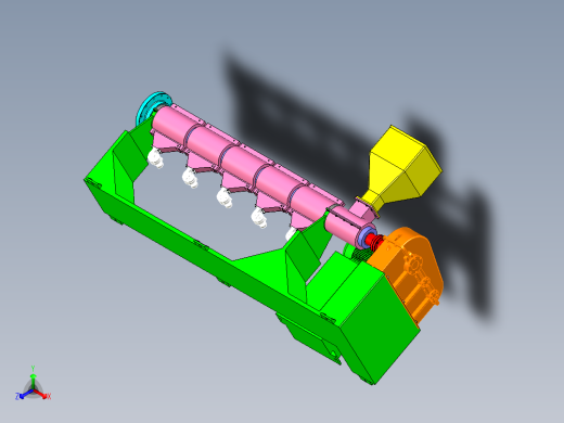 单螺杆挤出机装配体总成