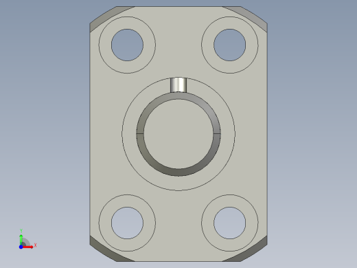 JF1202-4滚珠丝杆3D模型前视缩略图