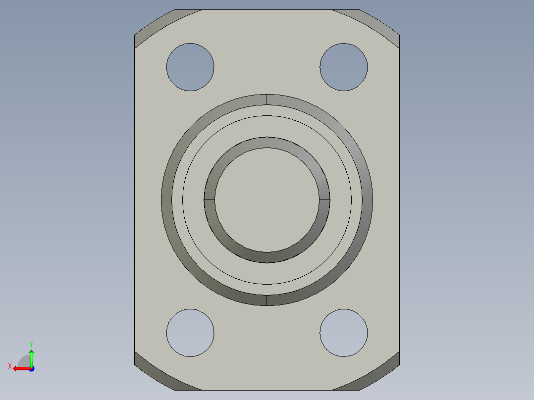 JF1202-4滚珠丝杆3D模型后视图