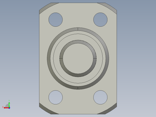 JF1202-4滚珠丝杆3D模型后视缩略图