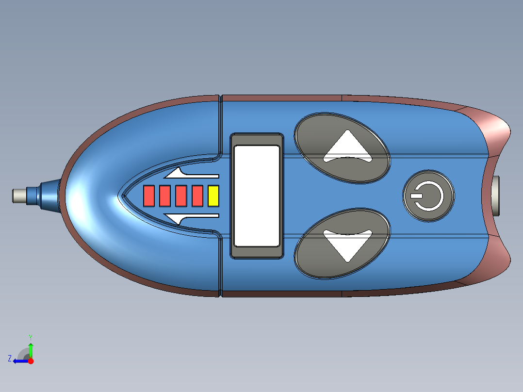 燃气测漏仪右视图