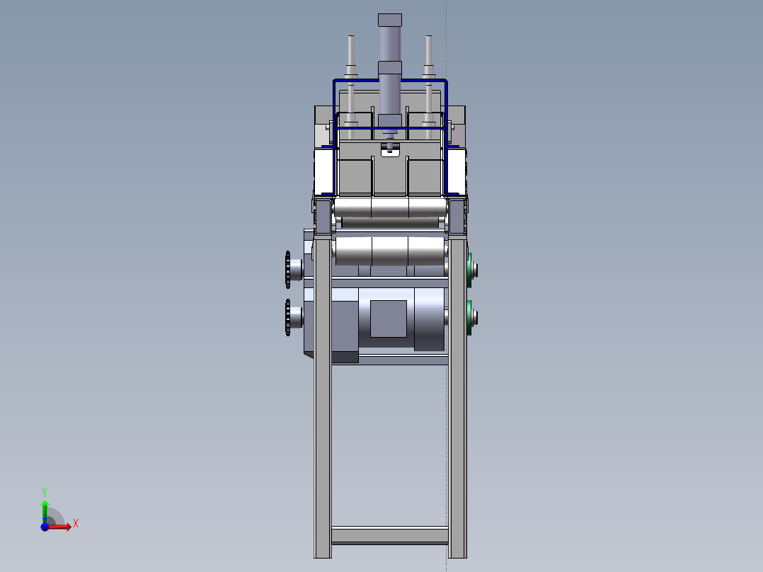 香梨方位调整装置设计含SW三维及10张CAD图前视图