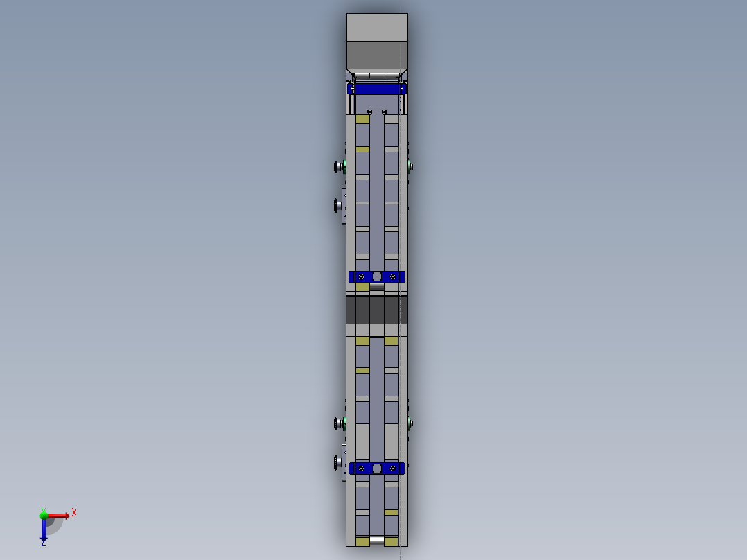 香梨方位调整装置设计含SW三维及10张CAD图俯视图