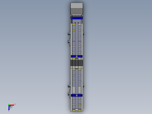 香梨方位调整装置设计含SW三维及10张CAD图俯视缩略图