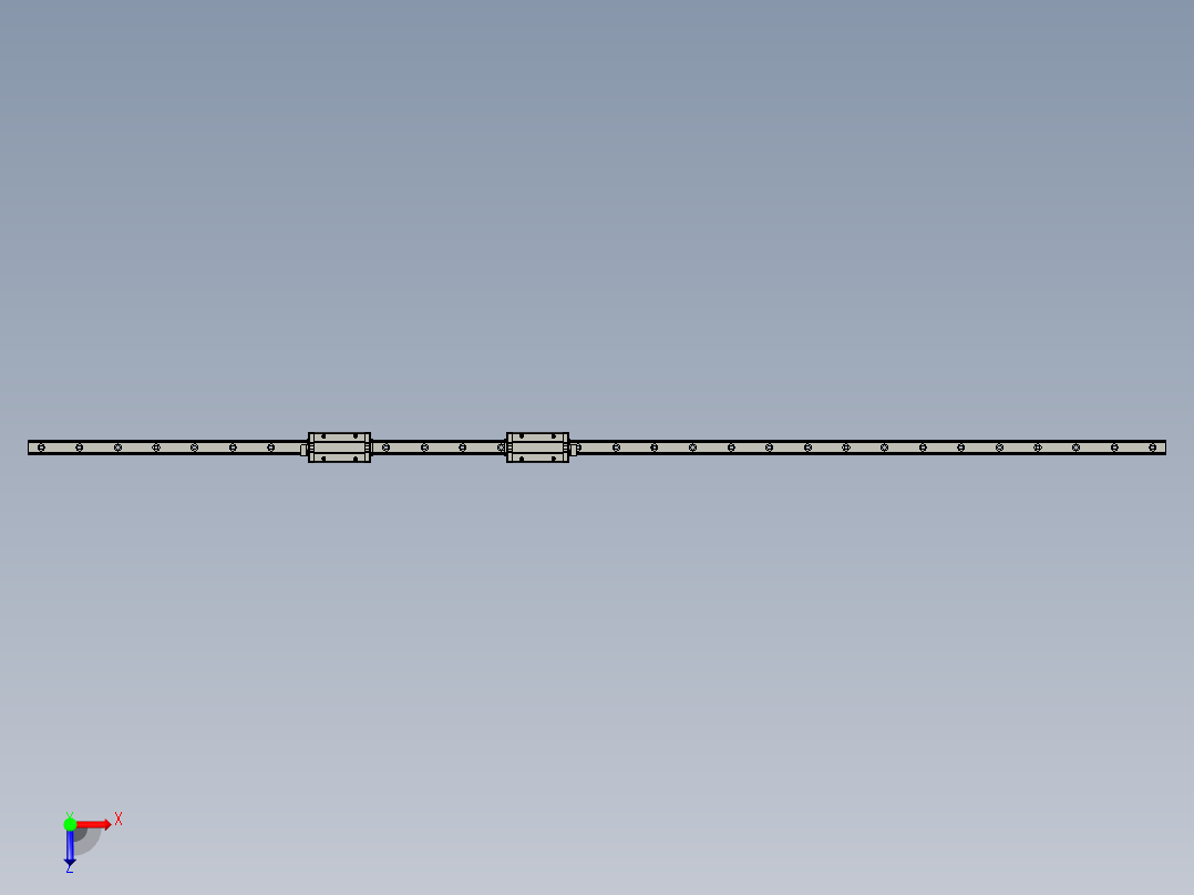 THKHSR25LR2SSE-1780L_LF-B俯视图