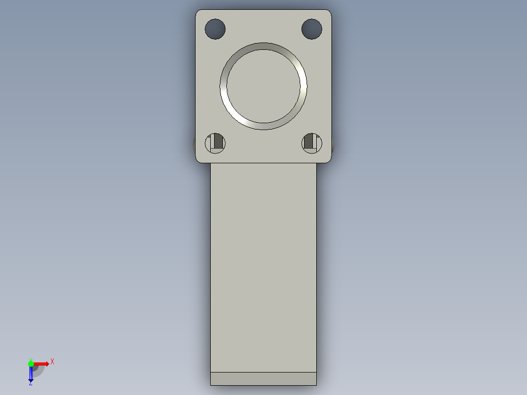 5寸重型高品质尼龙平底平刹脚轮5寸重型高品质尼龙平底平刹脚轮-125俯视图