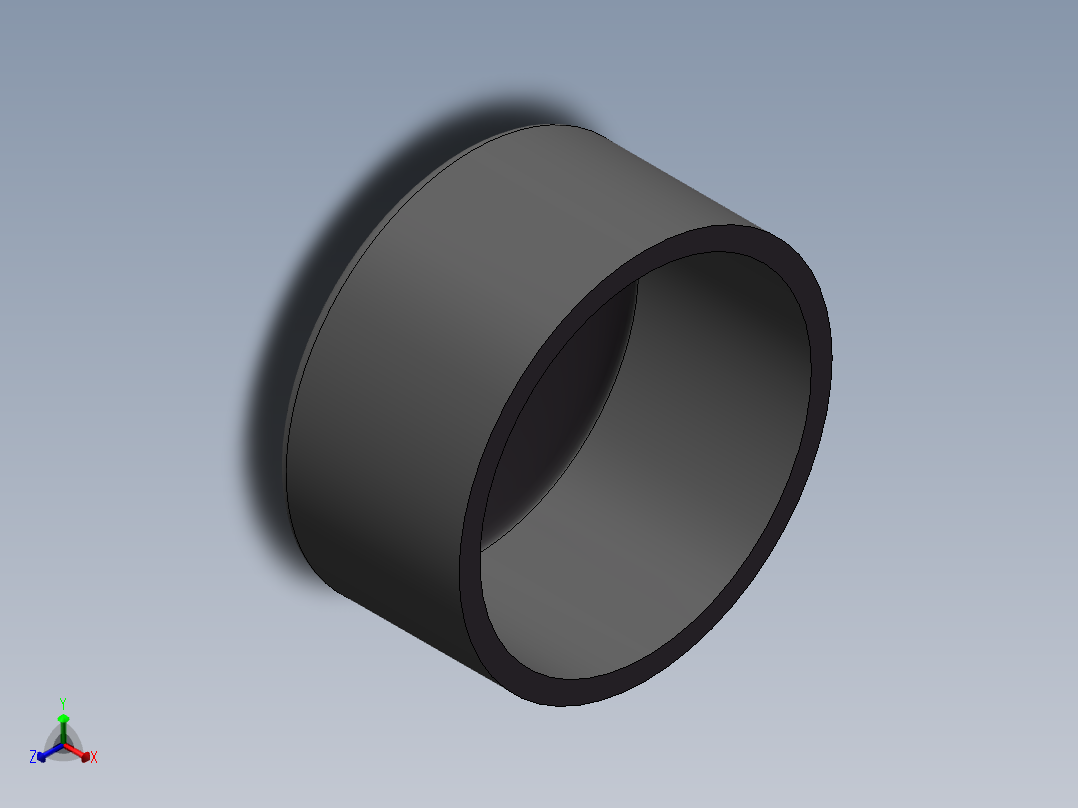 U-PVC CAP DN250正等轴测图