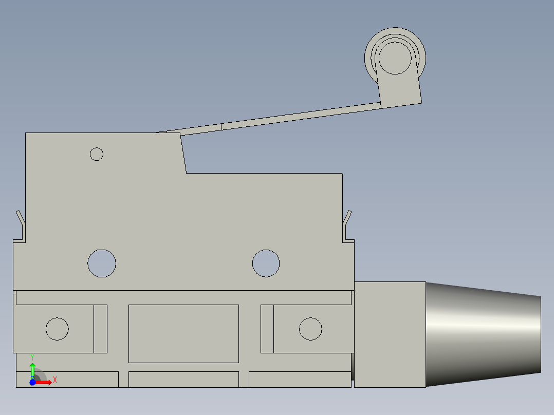 微动开关Z-15GW2A55-B5VOMRONT前视图