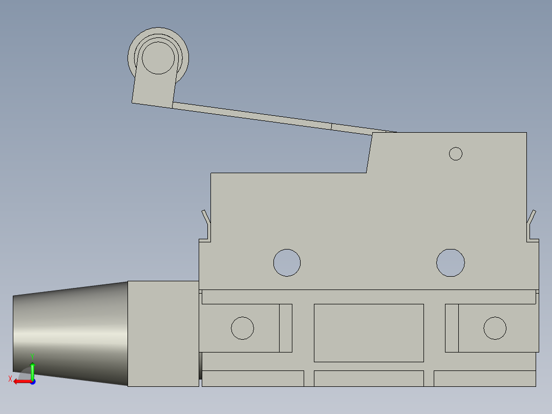 微动开关Z-15GW2A55-B5VOMRONT后视图
