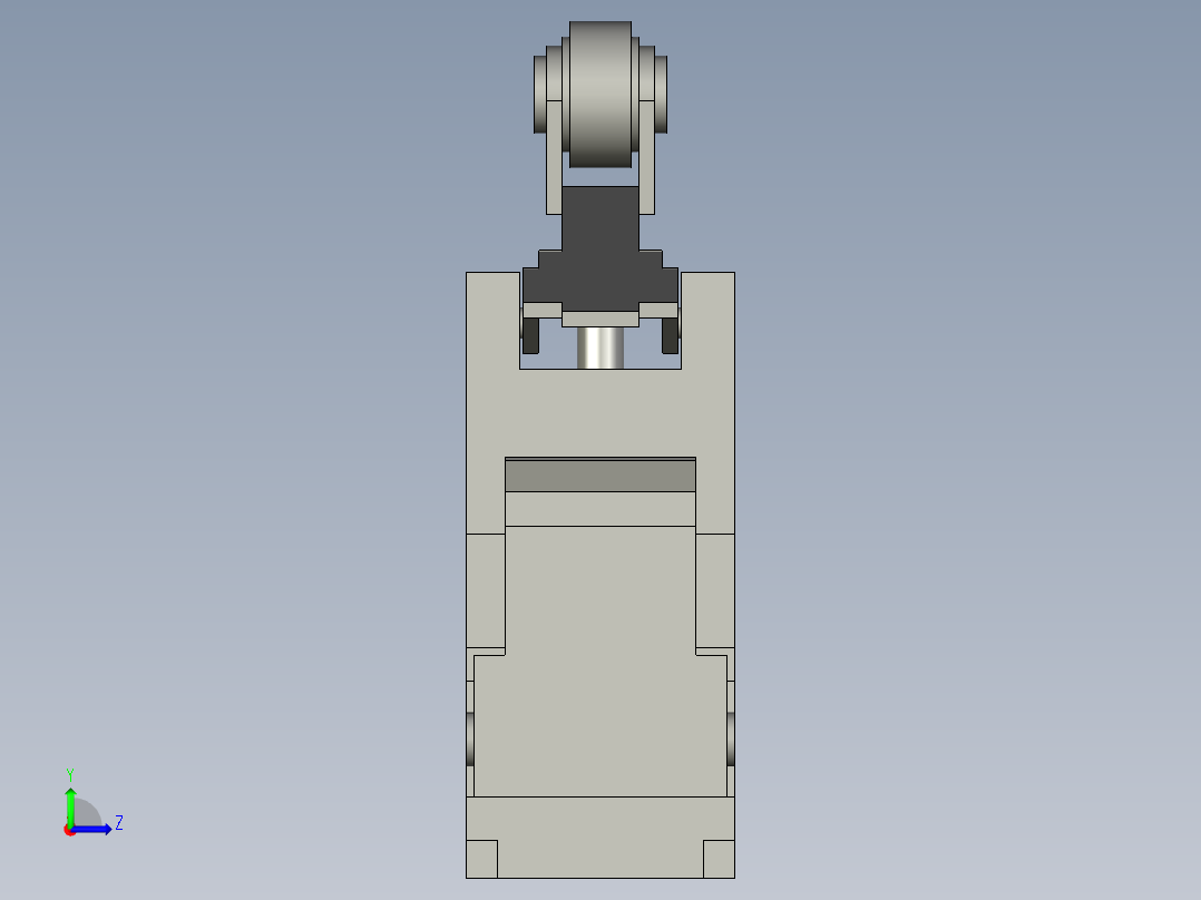 微动开关Z-15GW2A55-B5VOMRONT左视图