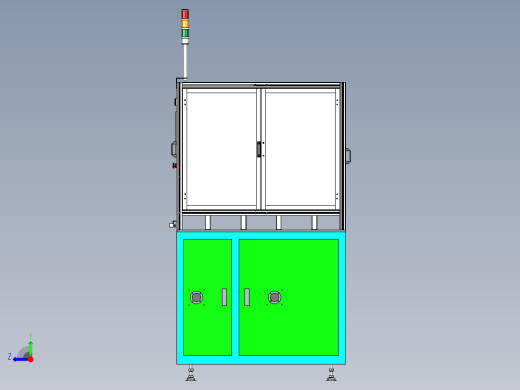 非标装配设备透明外框架设计右视缩略图