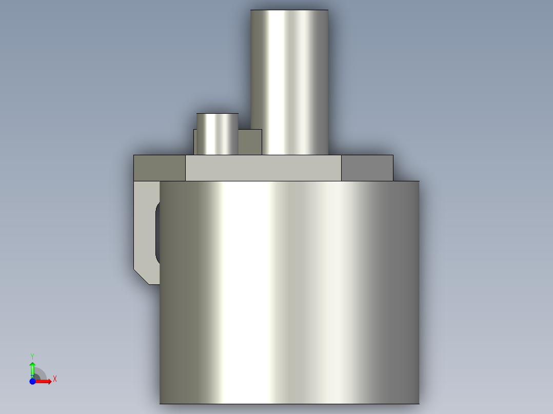 电磁拨爪前视图