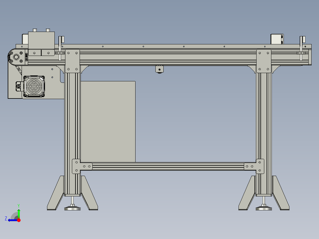 小型传送带输送带工业耐高温传动带右视图