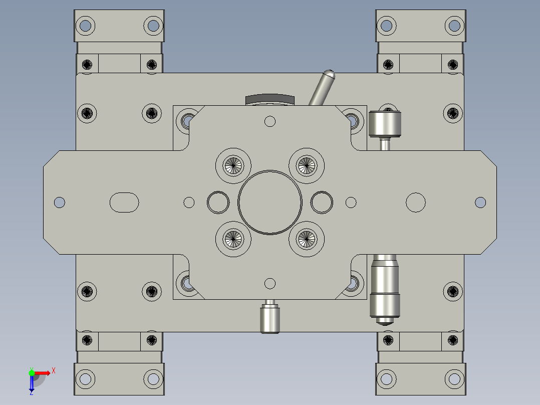 F01AE00021-D40700旋转水平组件俯视图