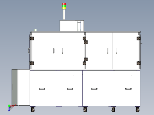 非标设备异型外部框架设计俯视缩略图