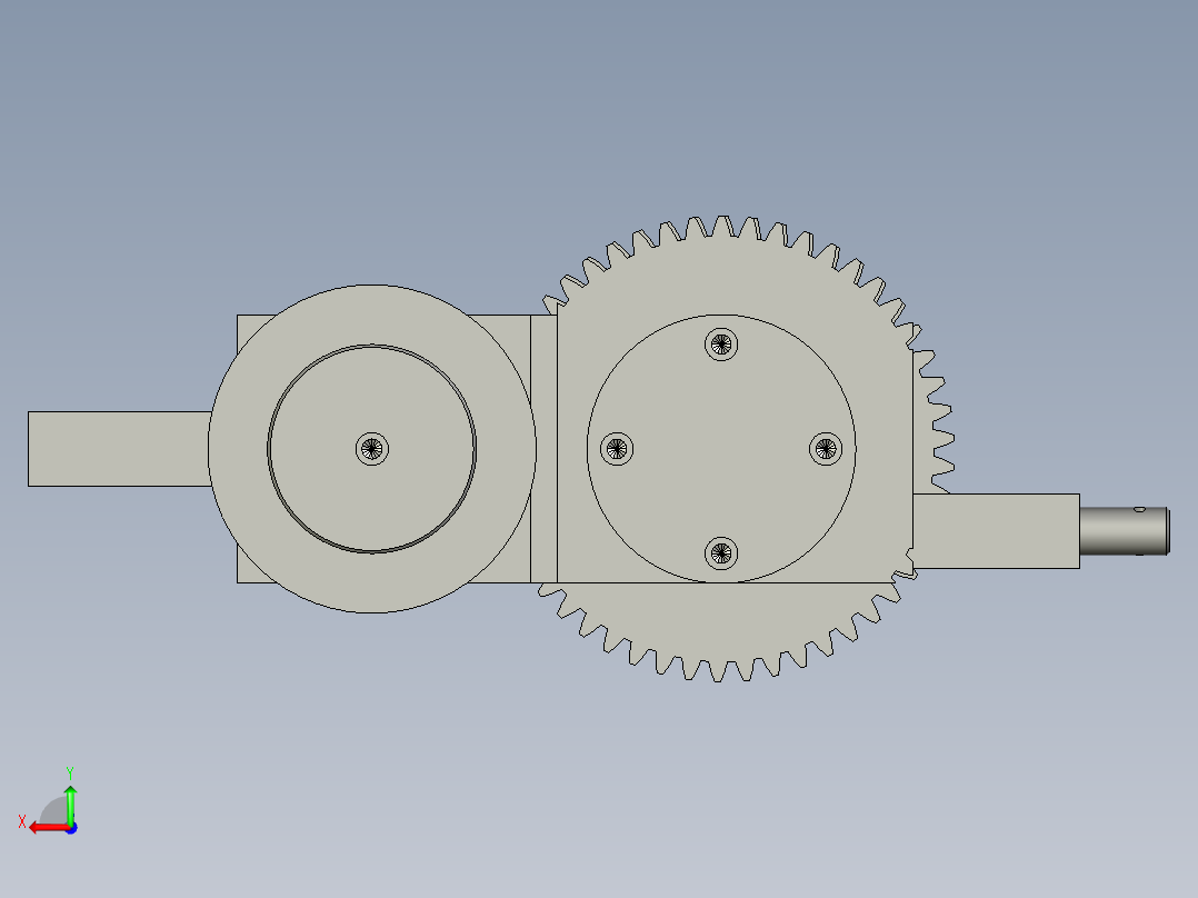 轧机联动轴-1后视图