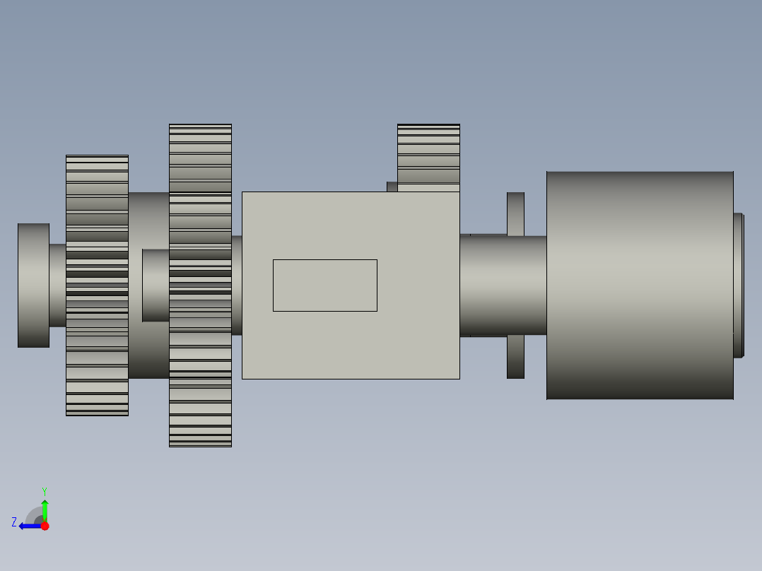 轧机联动轴-1右视图