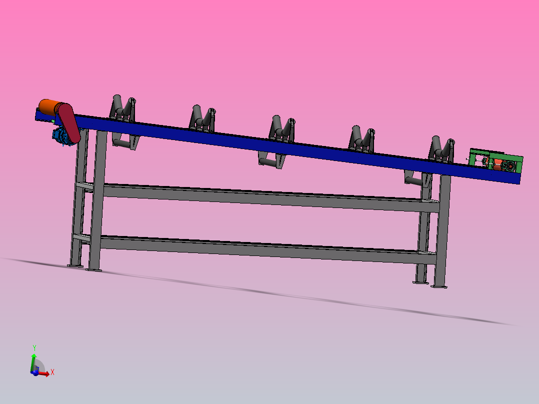 800U型皮带机主视图