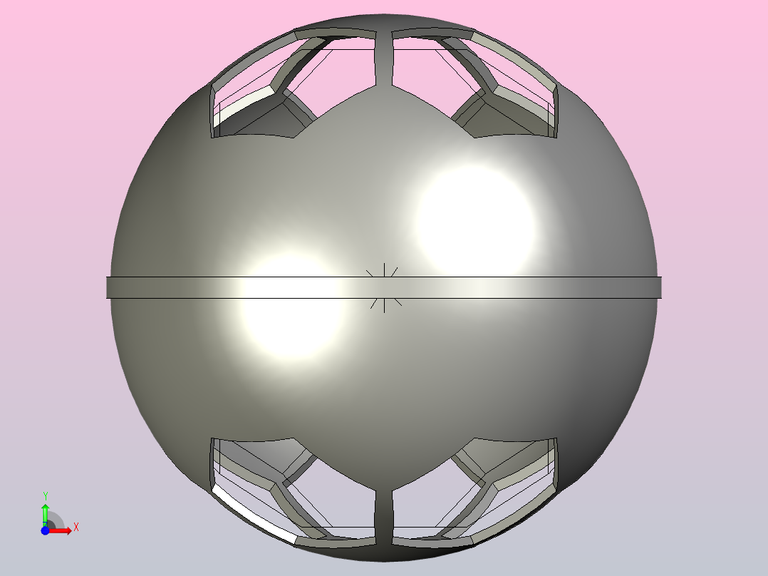 创新电风扇模型前视图