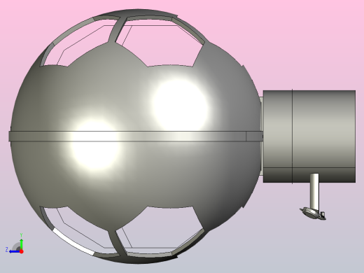 创新电风扇模型右视缩略图
