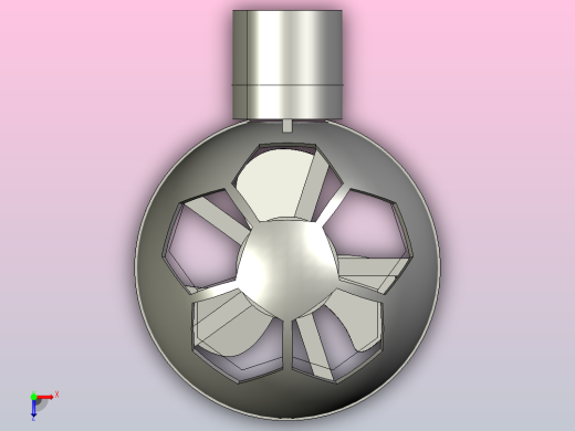 创新电风扇模型俯视缩略图