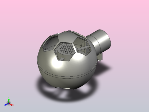 创新电风扇模型正等轴测缩略图